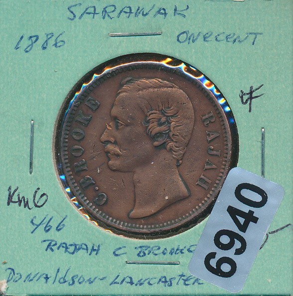 STRAITS SETTLEMENTS - 1 CENT - 1886 -  #6940