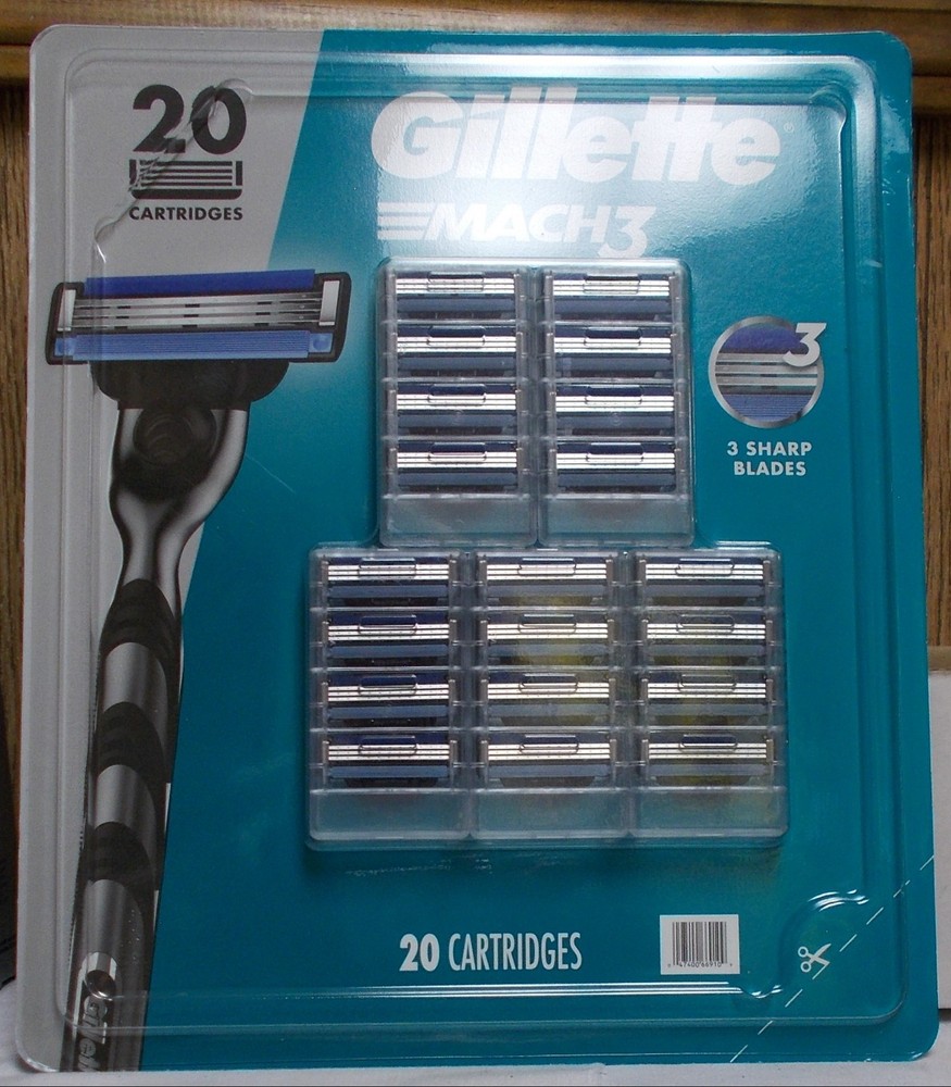 Gillette Mach 3 Refill  Cartridges 20 Count