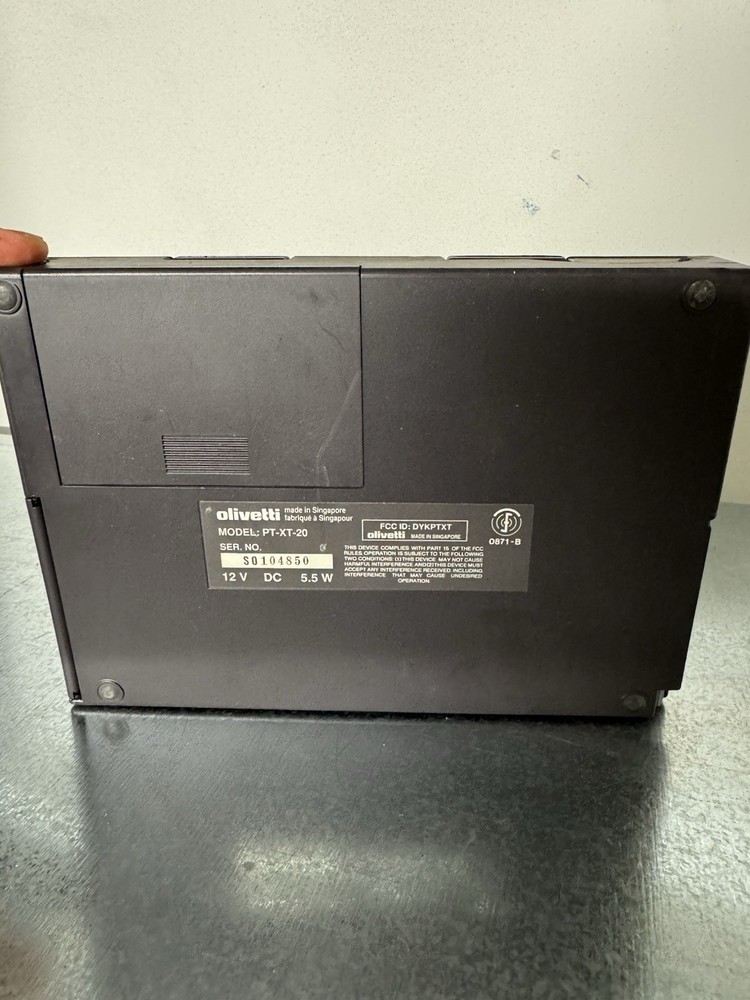 Olivetti Notebook 1992 Notebook Model PT XT 20 Vintage Computer