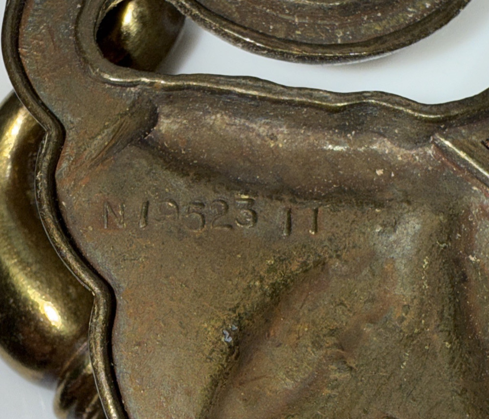 Vintage NOS Belwith Chippendale Wheat Design Drawer Pull Handle Hardware #18793