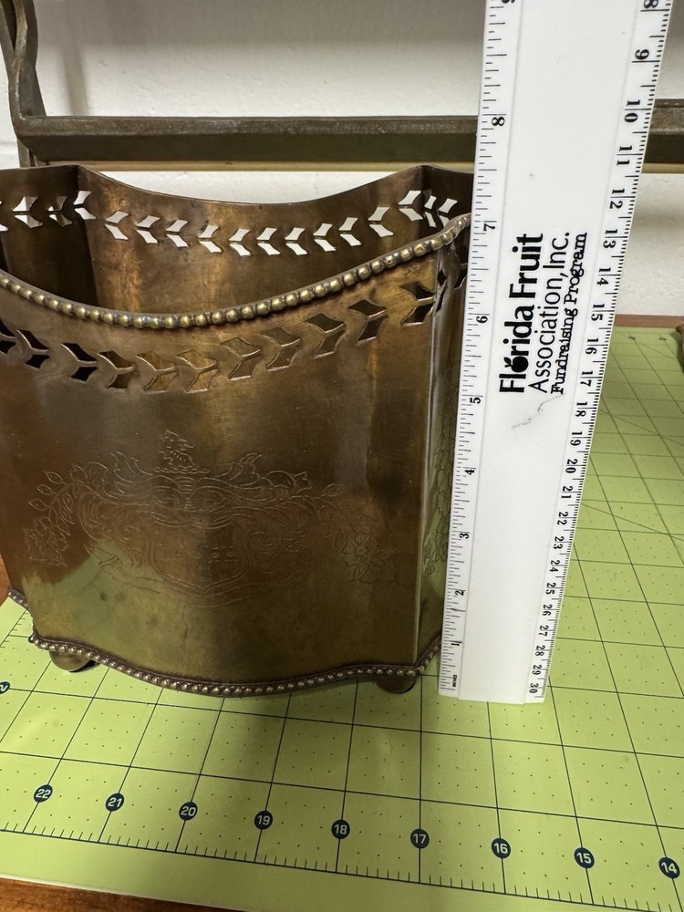 Tin Decorative Container. Use for Flowers Or Other Plants