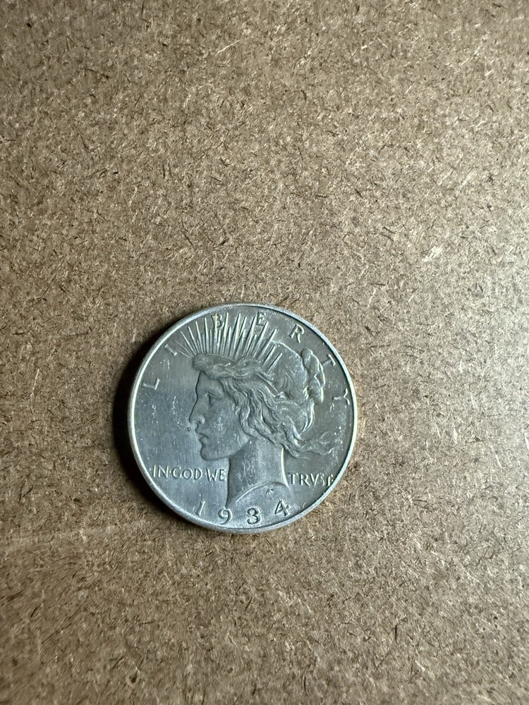 1934 d peace dollar au