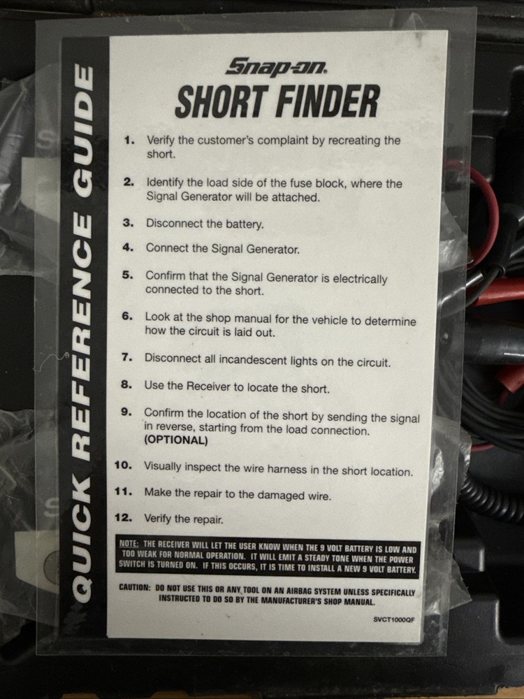 Snap-On CT2000KT Automotive Short Finder