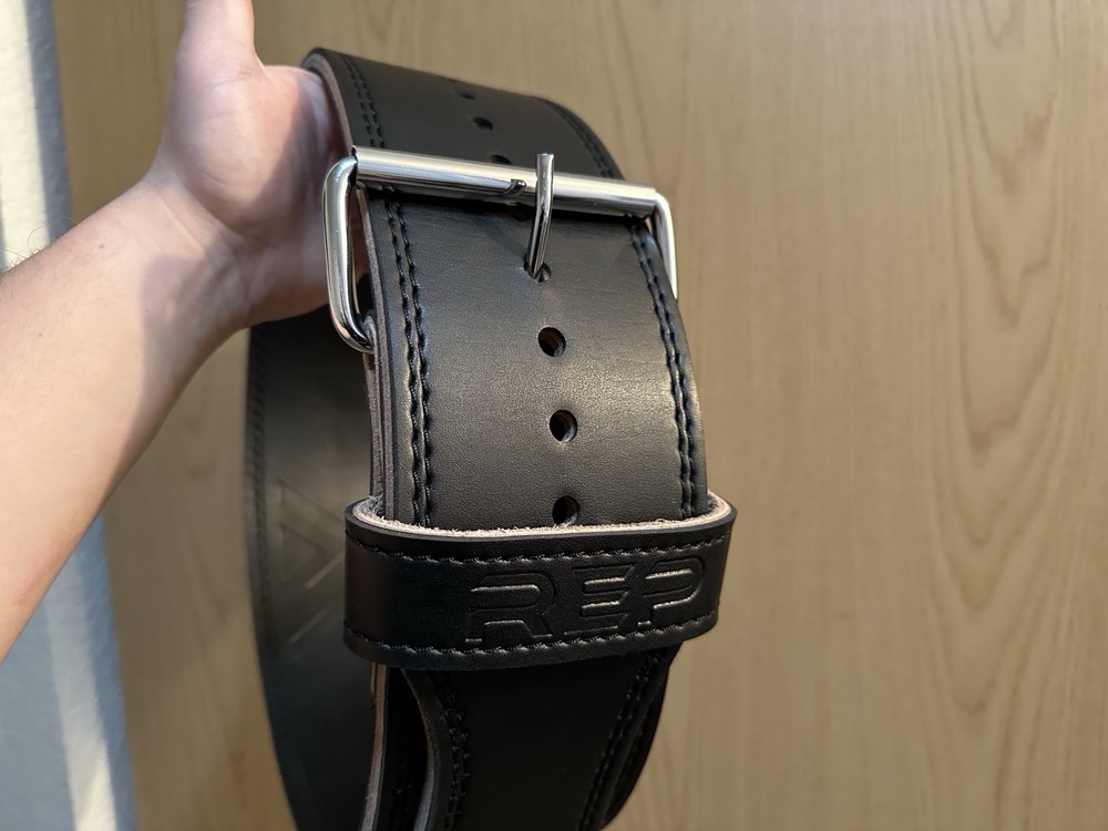 Weight Lifting Belt Black Leather for Support Power Lifting...Size Medium