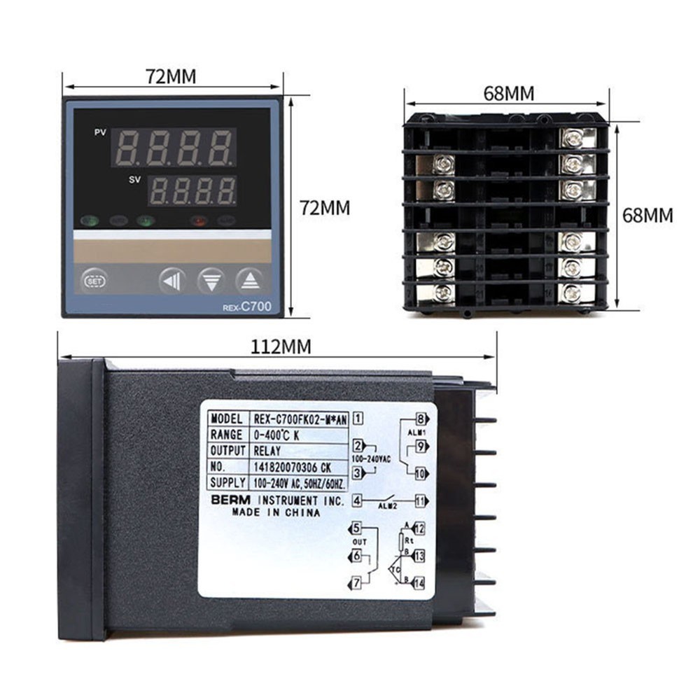 REXC700 M*AN Digital Temperature Controller Relay Output for Precision Control