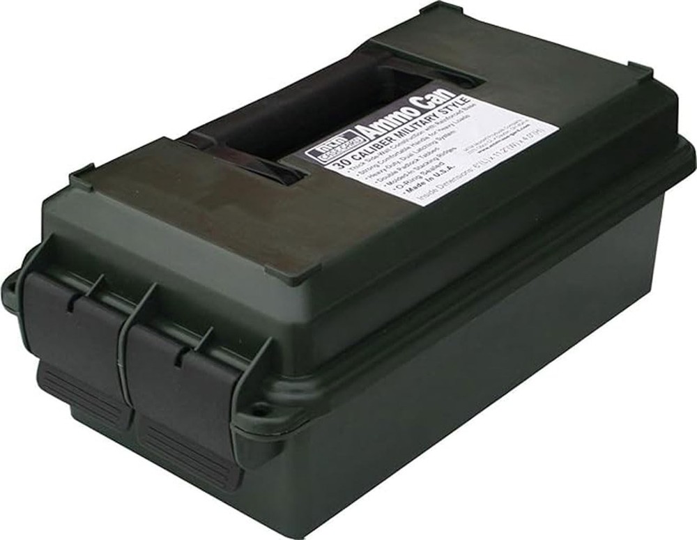 Ammo Can Short 30-Caliber Heavy-Duty Dual Latching System Rugged