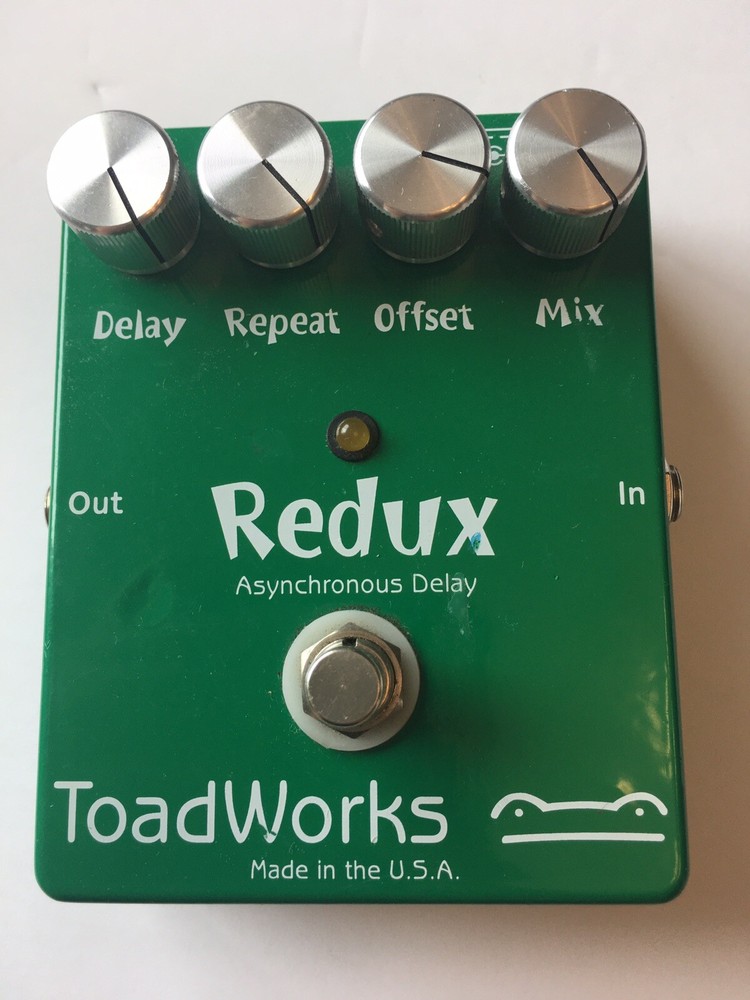 Toadworks Redux Asynchronous Digital Delay Echo Rare Guitar Effect Pedal + Box