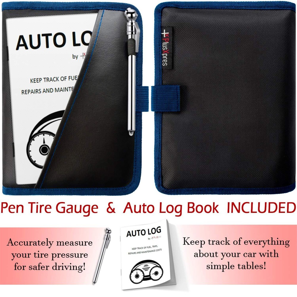 Glove Box Compartment Organizer - Car Document Holder - Owner Manual Case Pou...