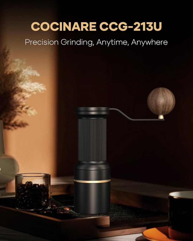 ESSENCE DUO B38 Wireless 2-in-1 Coffee Grinder - 80 Settings, Black