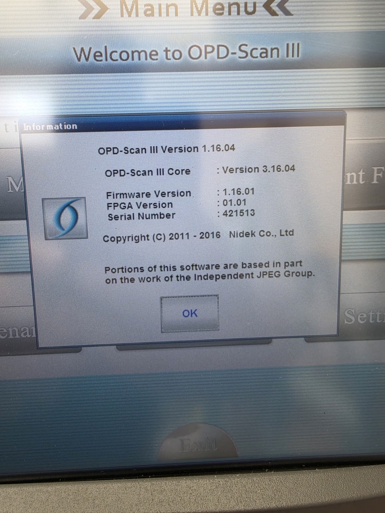 MARCO Nidek OPD-Scan III