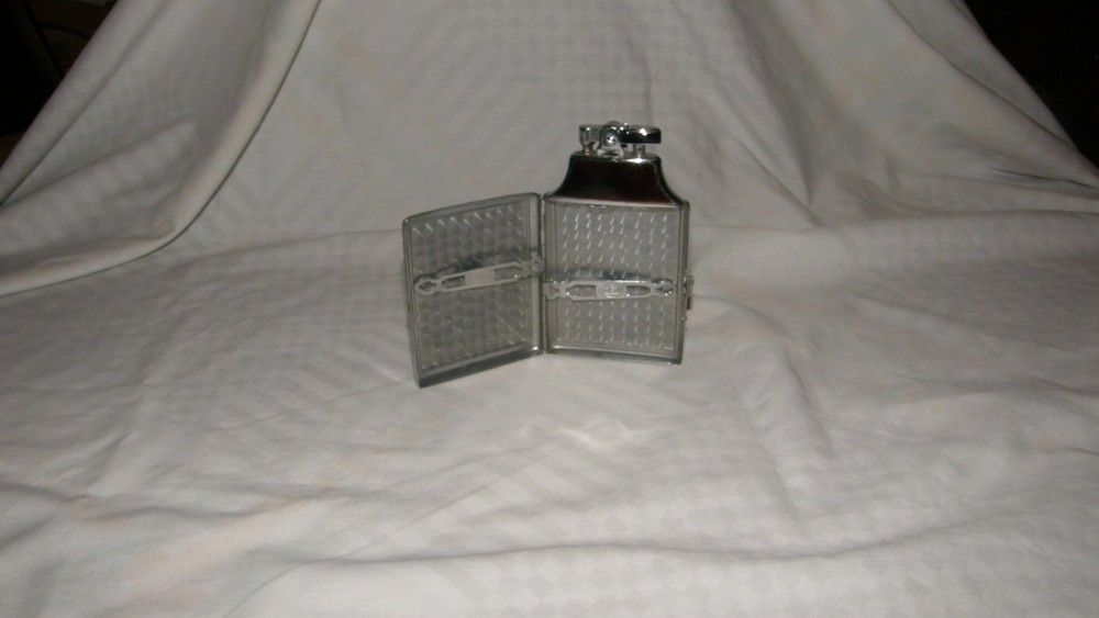 VINTAGE RONSON ART DECO MASTERCASE LIGHTER & CIGARETTE CASE 1950s
