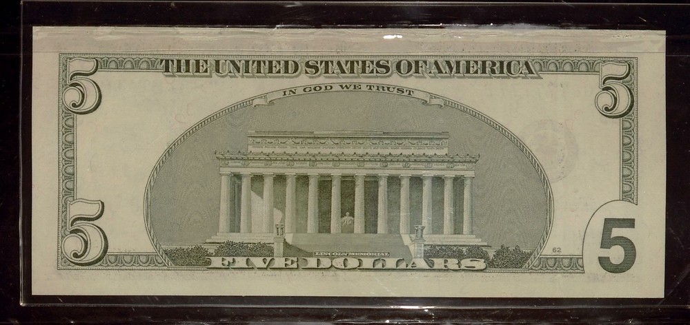 Binary 007 Special Serial Number | FE00777777B, 2003A $5 FRN UNC