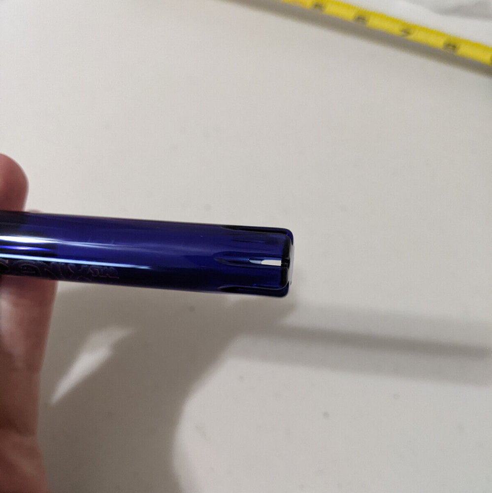 4" Inch 18mm/14mm Downstem Glass Slide Full Blue MATRIX Perc Diffuser