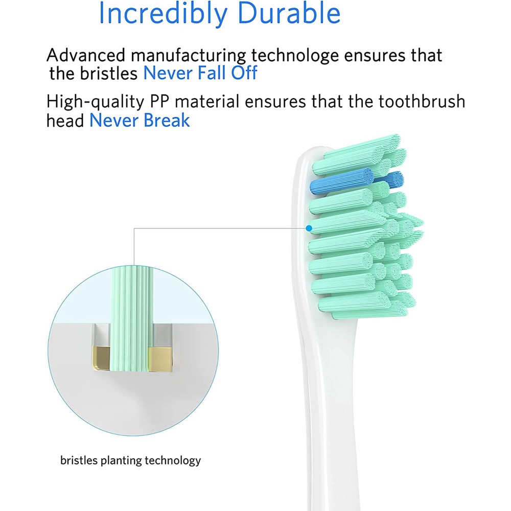 Toothbrush Replacement heads COMPATIBLE WITH & FOR SONIC E-SERIES (6pcs) NEW