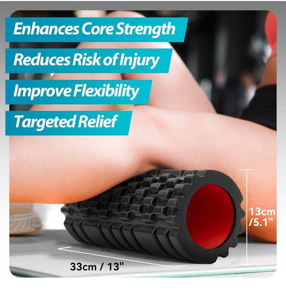 Foam Roller for Deep Tissue Massager, 13" High Density Exercise