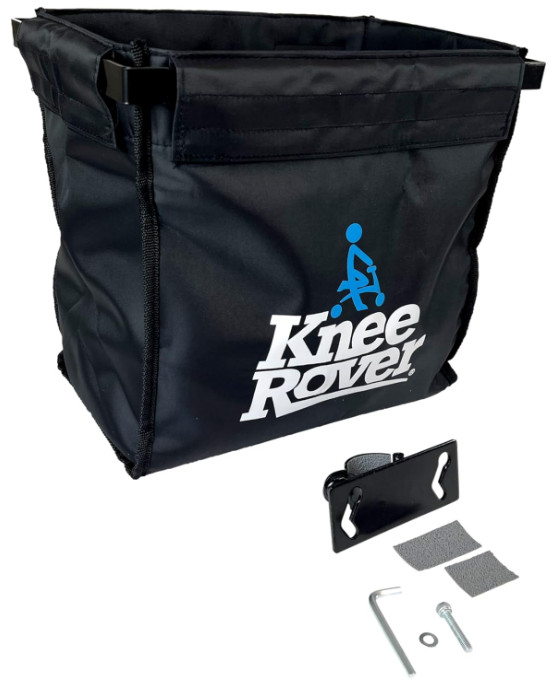 Large Capacity Knee Scooter Basket Accessory with Universal Bracket Mount