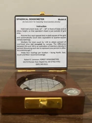 Canopy Measurements Forestry Supplier Spherical Densiometer for Accurate Forest