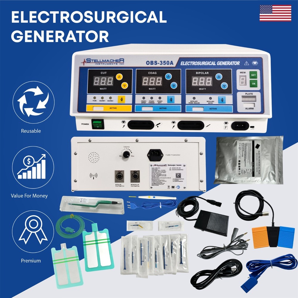 Electrosurgical Generator 350W Versatile Multi-Function Compelet Unit