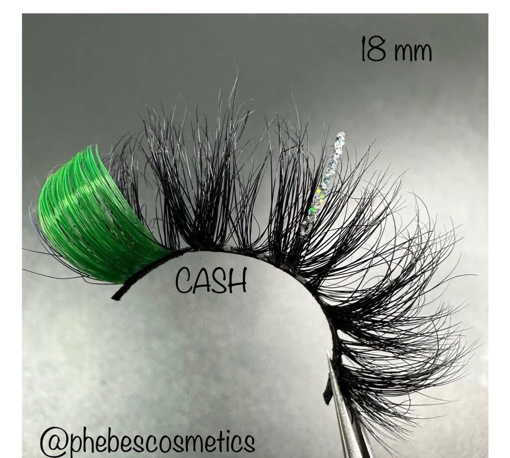 Glitter Mink Lashes, handmade 