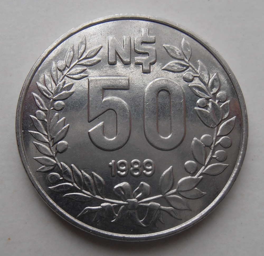 URUGUAY 50 PESOS 1989