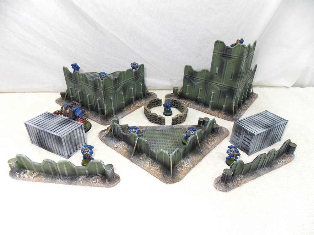 WARGAMING TERRAIN PAINTED BUNDLE 9 PIECE SET...ADVANCE ORDERS