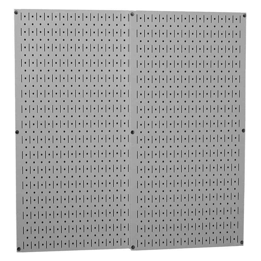 Metal Wall Pegboard Peg Board Panel Organizer Shelf Display Tools Garage 2 Pack