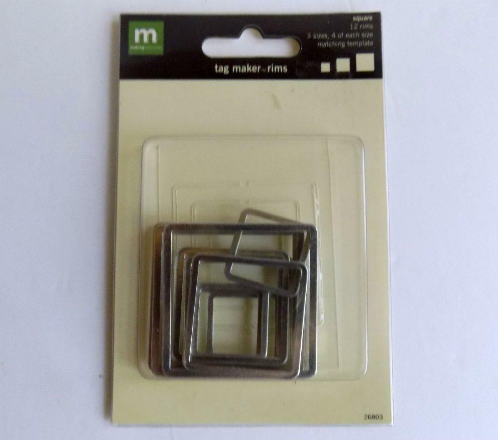 Making Memories Tag Maker Tool plus Square Rims