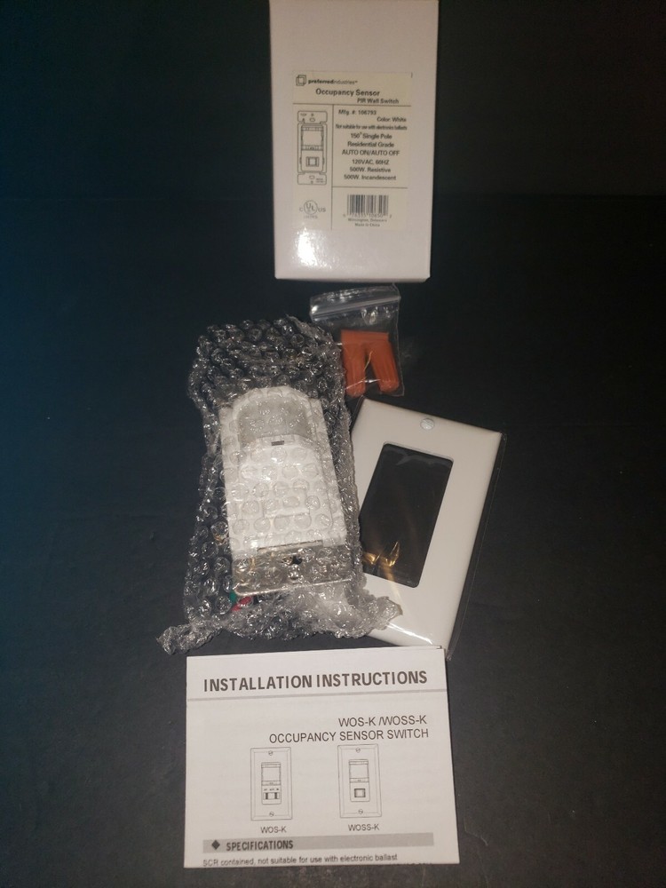 Occupancy Sensor PIR Wall Switch 106793
