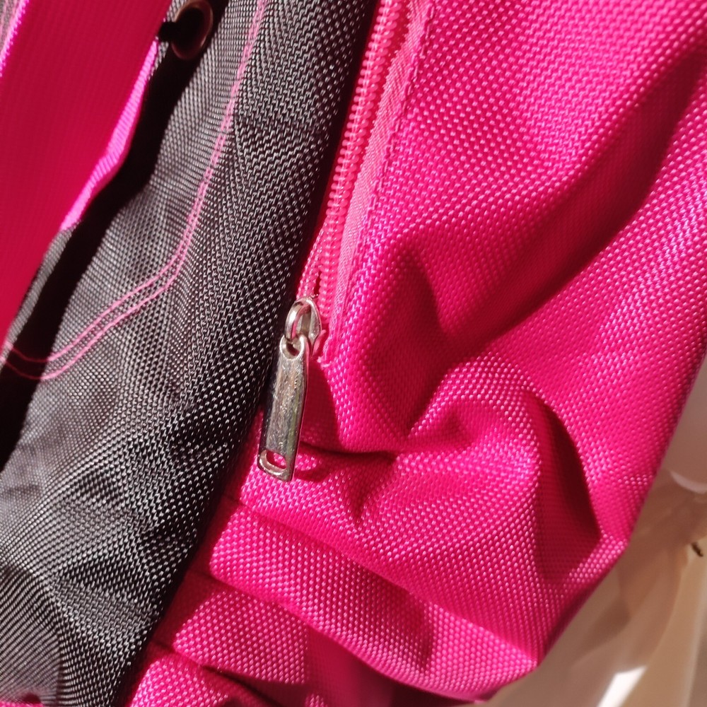 Title Boxing Pink Black Backpack With Logo Patch Zipper Pulls