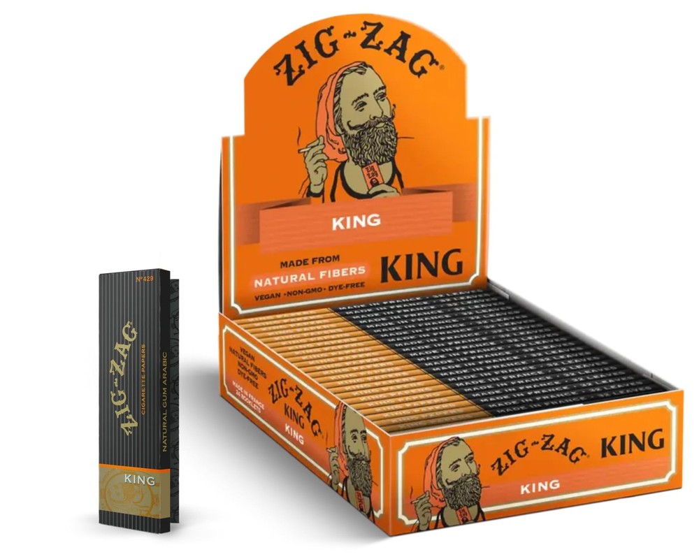 ZIG-ZAG Rolling Papers King Size (24-Pack) with 32 Papers Each Pack