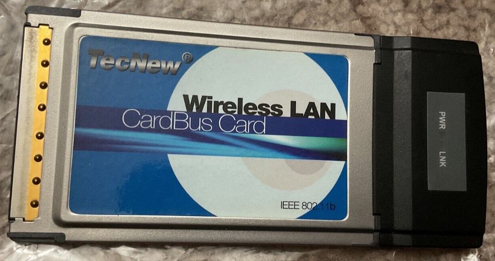 TECNEW WIRELESS LAN CARDBUS CARD