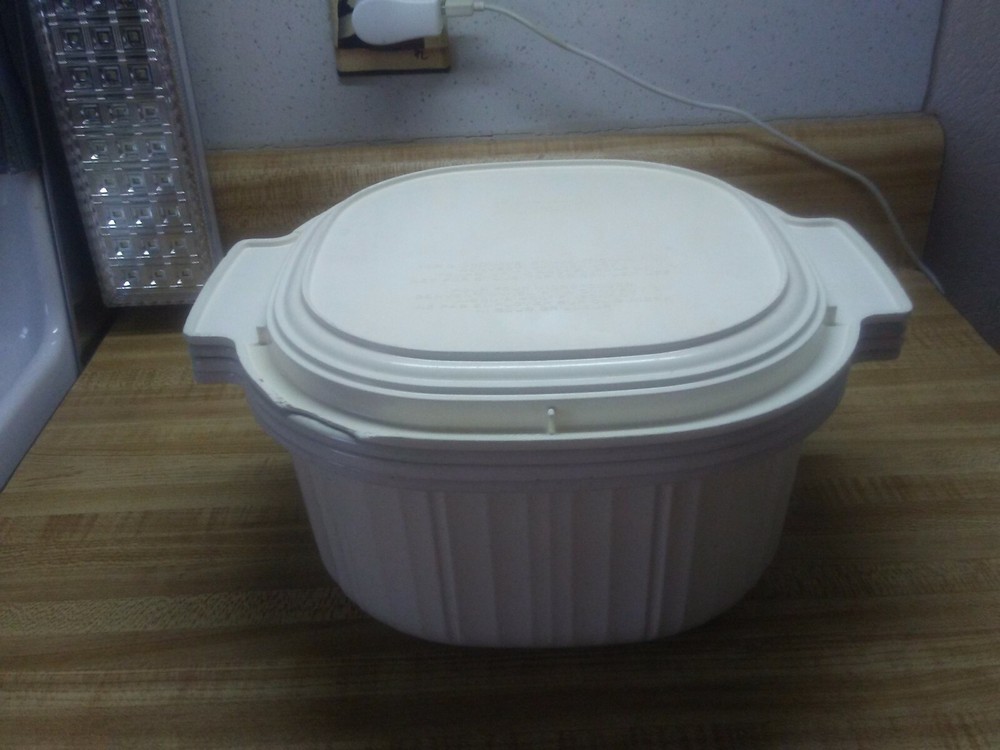 Vintage Rubbermaid stack cooker regular oven and microwave