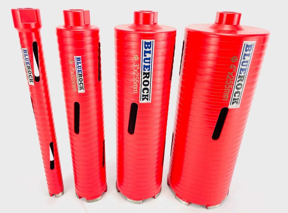 DRY Type 1"-4" Set Diamond Coring Bit - Concrete Core Drill by BLUEROCK ® Tools