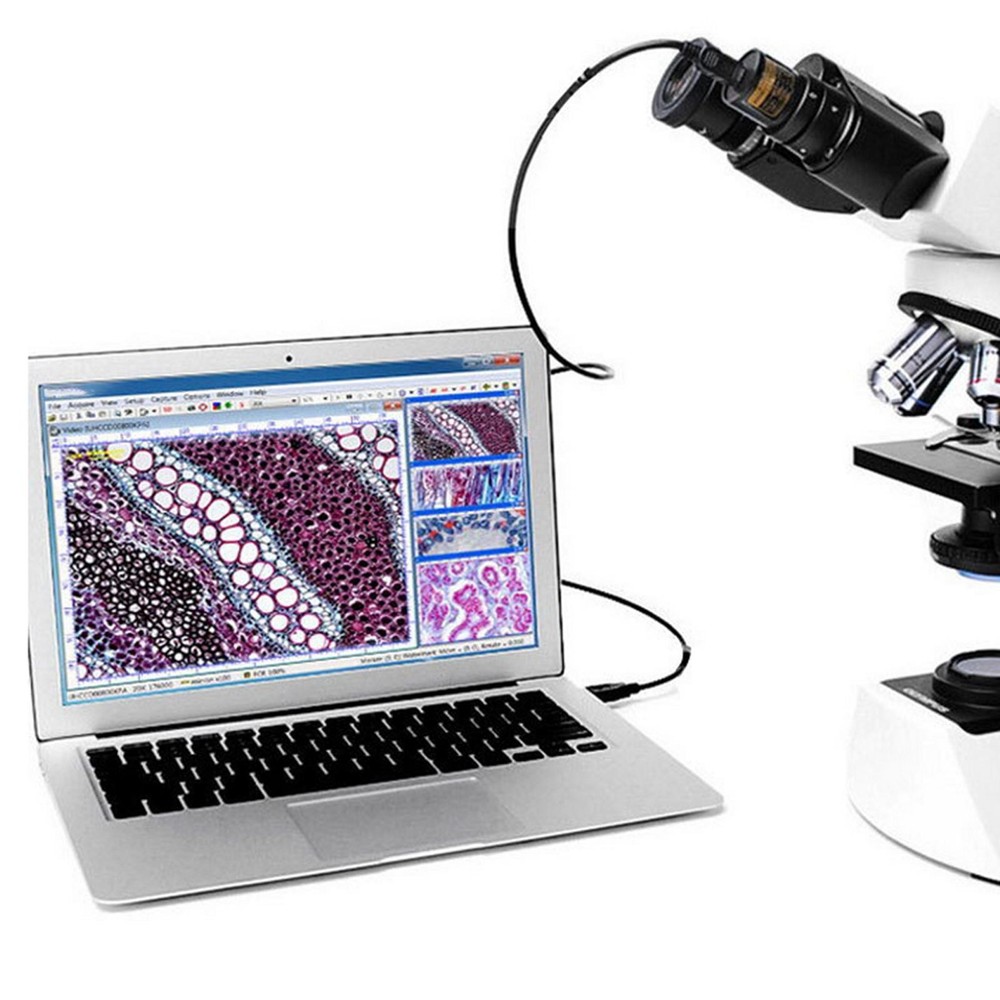 Digital Eyepiece Camera 200MP Microscope Accessories for Science Education