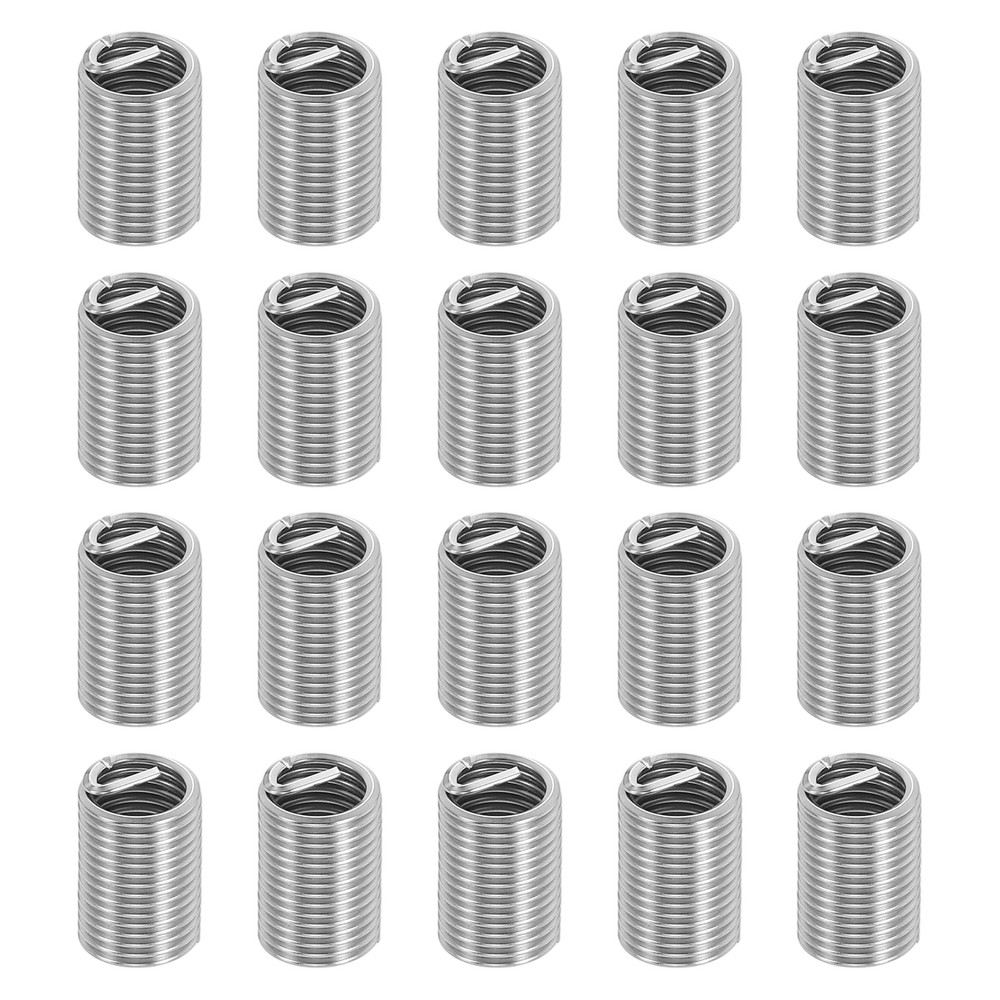 20pcs Wire Thread Inserts 1/4-28 UNF 2.5D 16mm Helical Threaded Sleeve