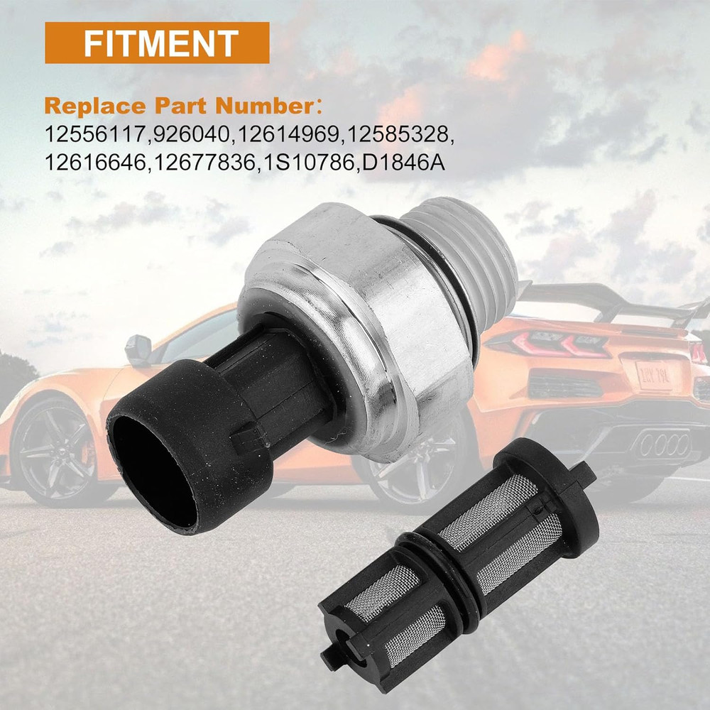 12677836 Engine Oil Pressure Sensor/Switch/Sending Unit with Screen Filter D1846