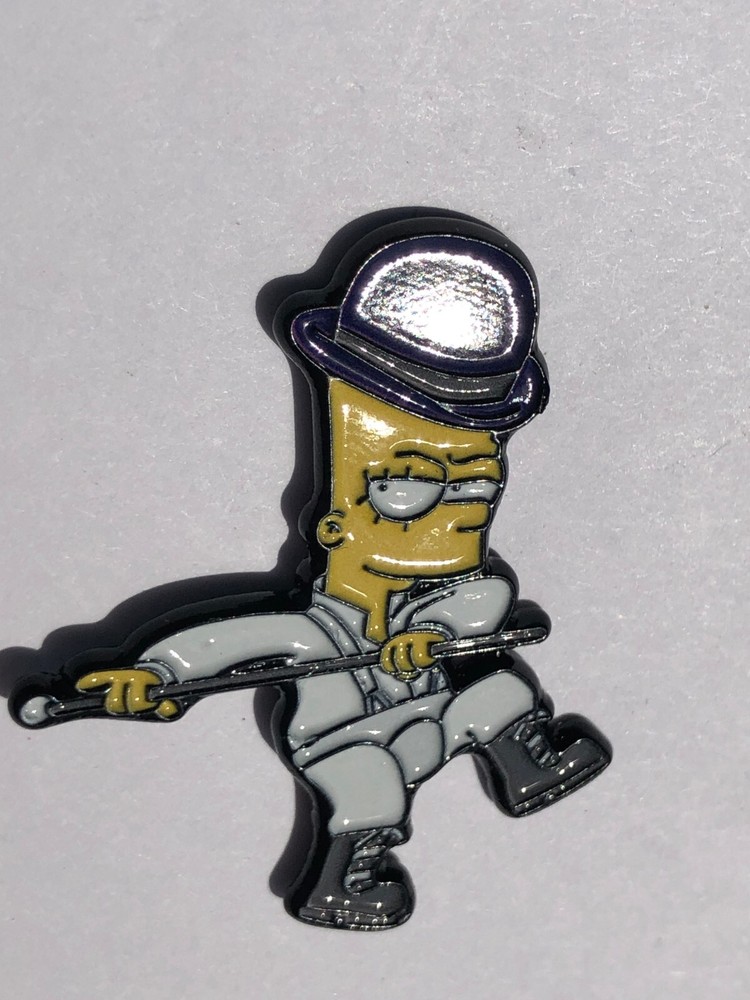 Bart Clockwork Orange Alex Mashup Funny Silly HAT PIN Lapel Brooch