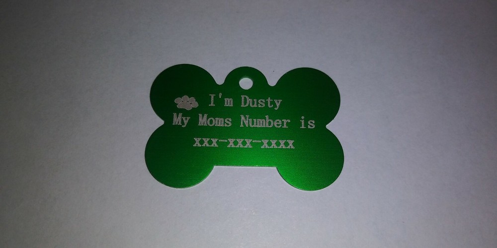 Personalized Bone Shaped pet id tags