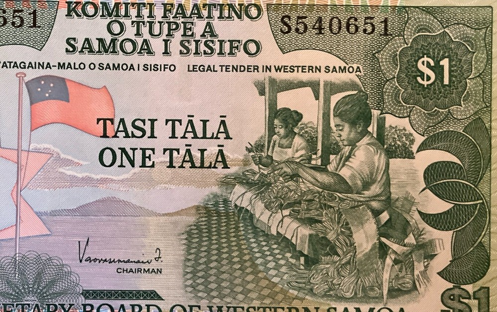 Western Samoa Banknote. 1 Tala, Dated 1980. Unc. P19.
