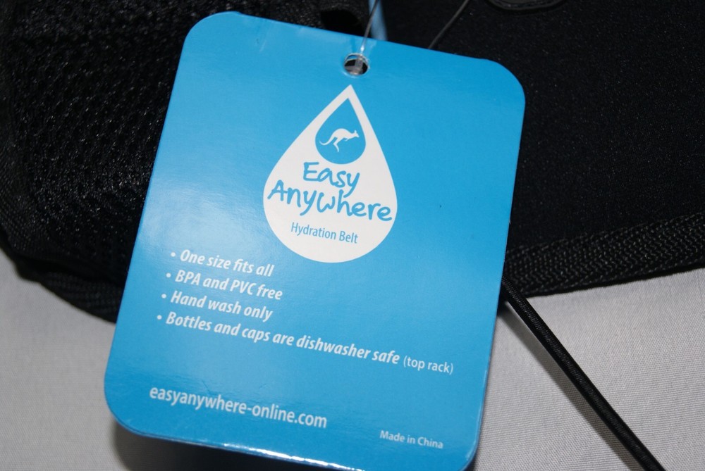 easy anywhere hydration belt black new