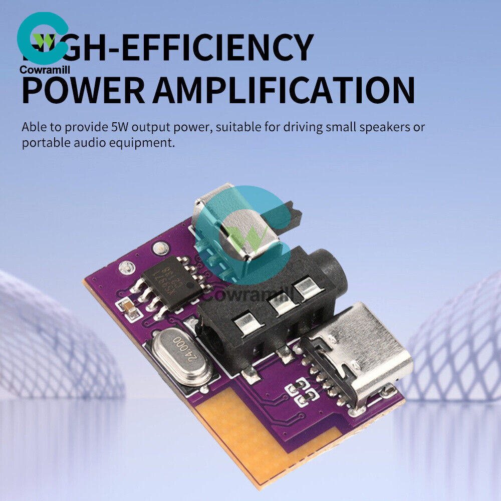 DC3.5V-5V 5W Mono Audio Amplifier Board MP3 TWS Bluetooth Decoding Board Module