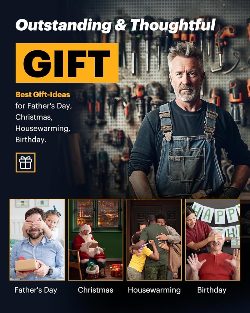 Power Tool Storage Organizer Rack Cordless Drill Tools Rack Holder for Workshop