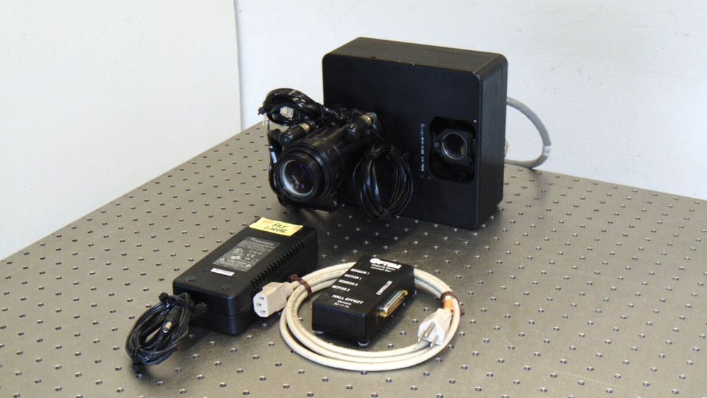 OPTEM DUAL STEPPER ZOOM FOCUS (?) W/ CABLES CONTROLLER FILTER WHEEL AND POWER S.