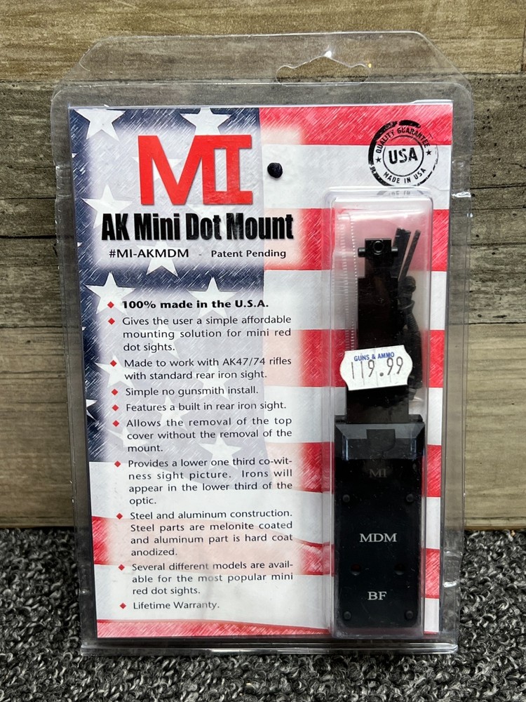 Midwest Industries AK Mini Dot Mount MI-AKMDM-BF - Ships Free!