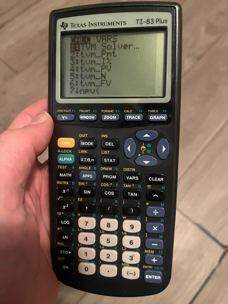 Texas Instruments TI-83 Plus Graphing Calculator With Cover (TESTED/WORKING)