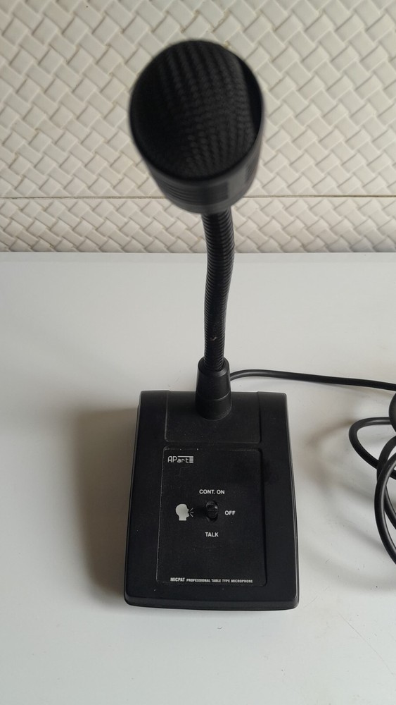 ✅ Apart Micpat Professional Tabletop Microphone Type Microphone Black