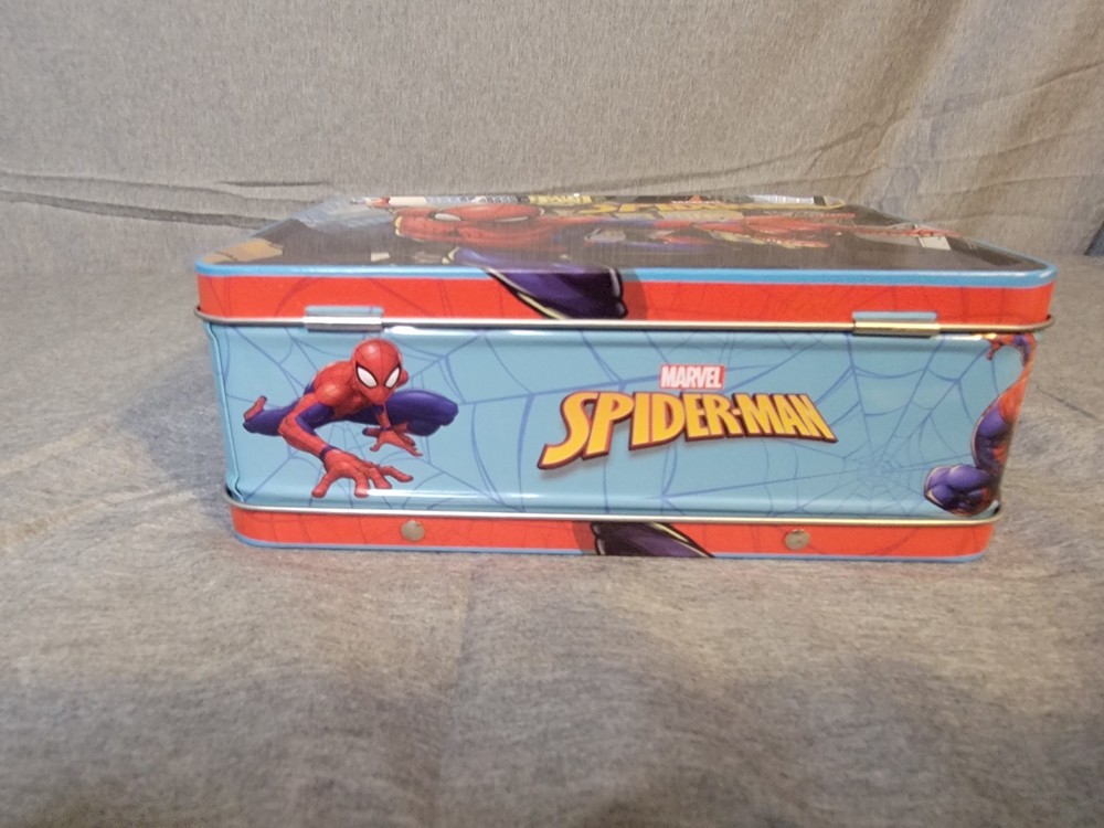 Spiderman Metal Lunch Box Marvel Comics Spiderman