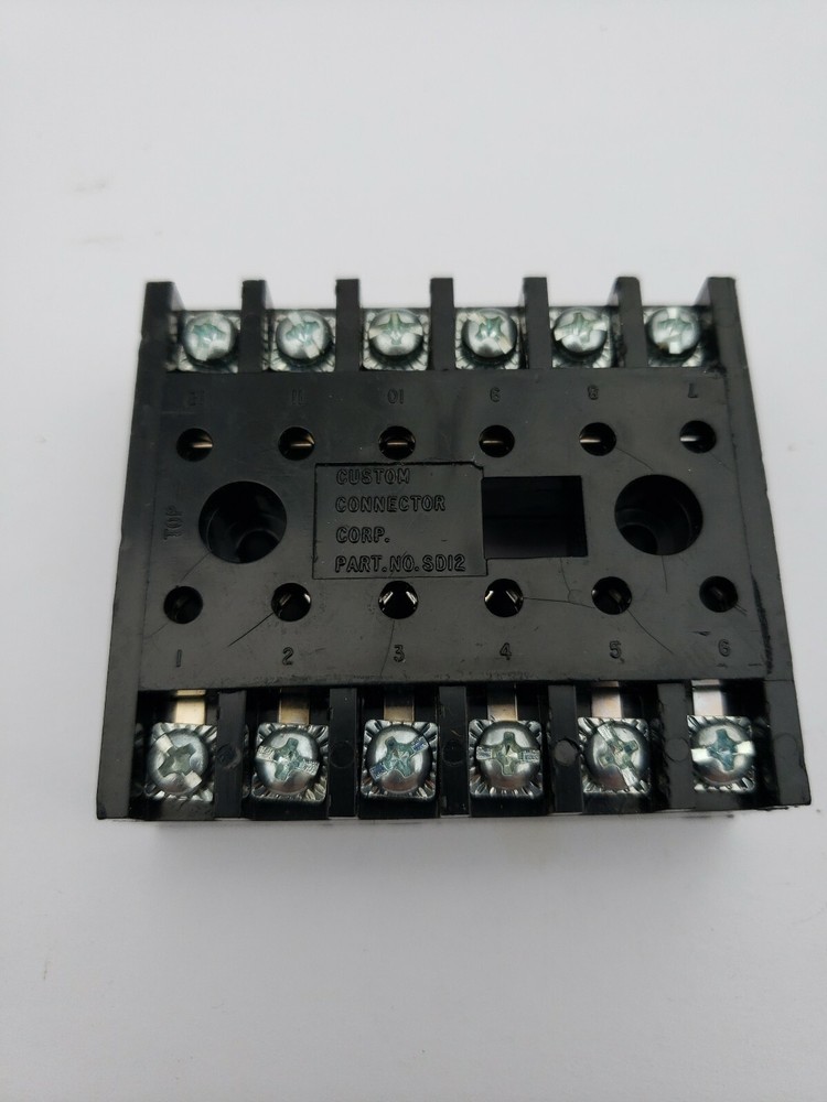 NEW CUSTOM CONNECTOR CORP. SD12 RELAY BASE