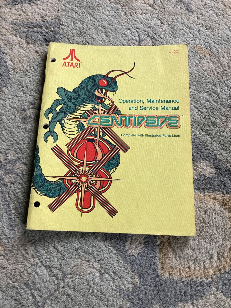 Atari Centipede Arcade Manual and Schematic