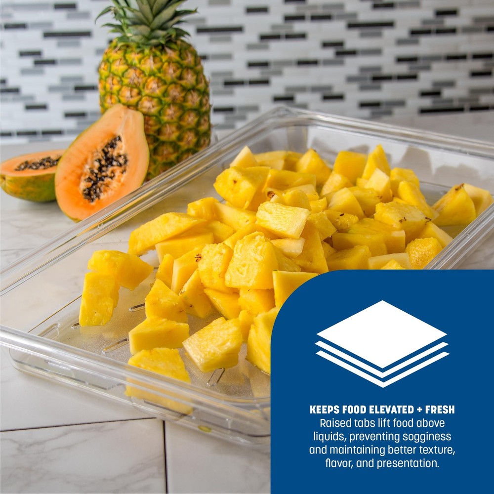 1021507 StorPlus Full Size Polycarbonate Drain Shelf, Clear